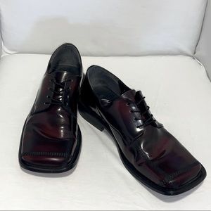 Gino Cherruti, Men's Size 9.5 Dress Shoes, 100% genuine Leather, color: red wine